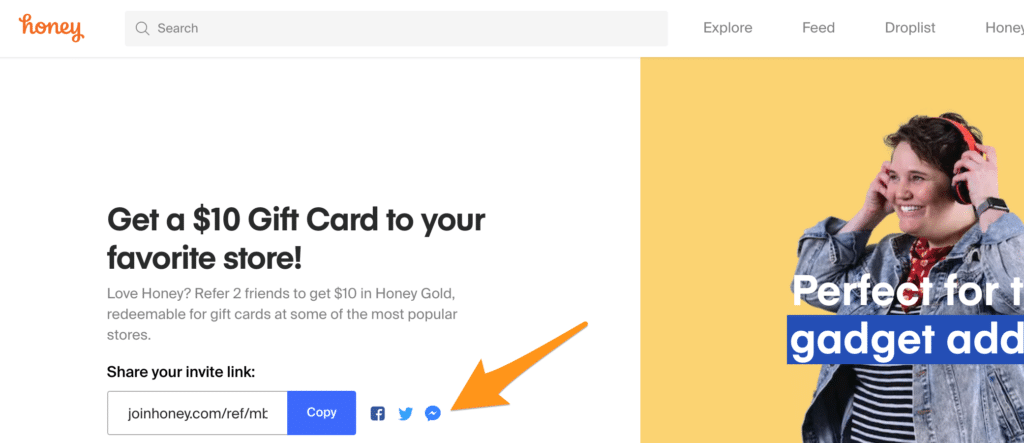honey referral